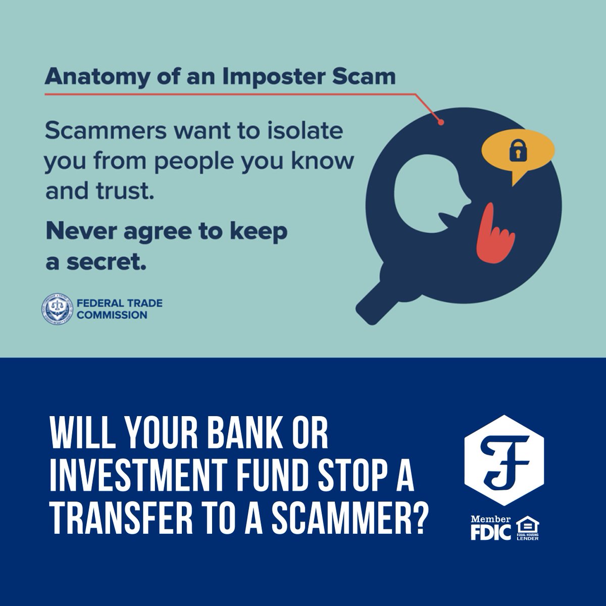 Lots of financial ads talk about “zero liability” for fraud, so it’s easy to think your bank accounts and retirement funds are covered too. Think again. 🤔 Be prepared, discover these top tips to preserve your funds: bit.ly/4czWDJB. 💰🔒