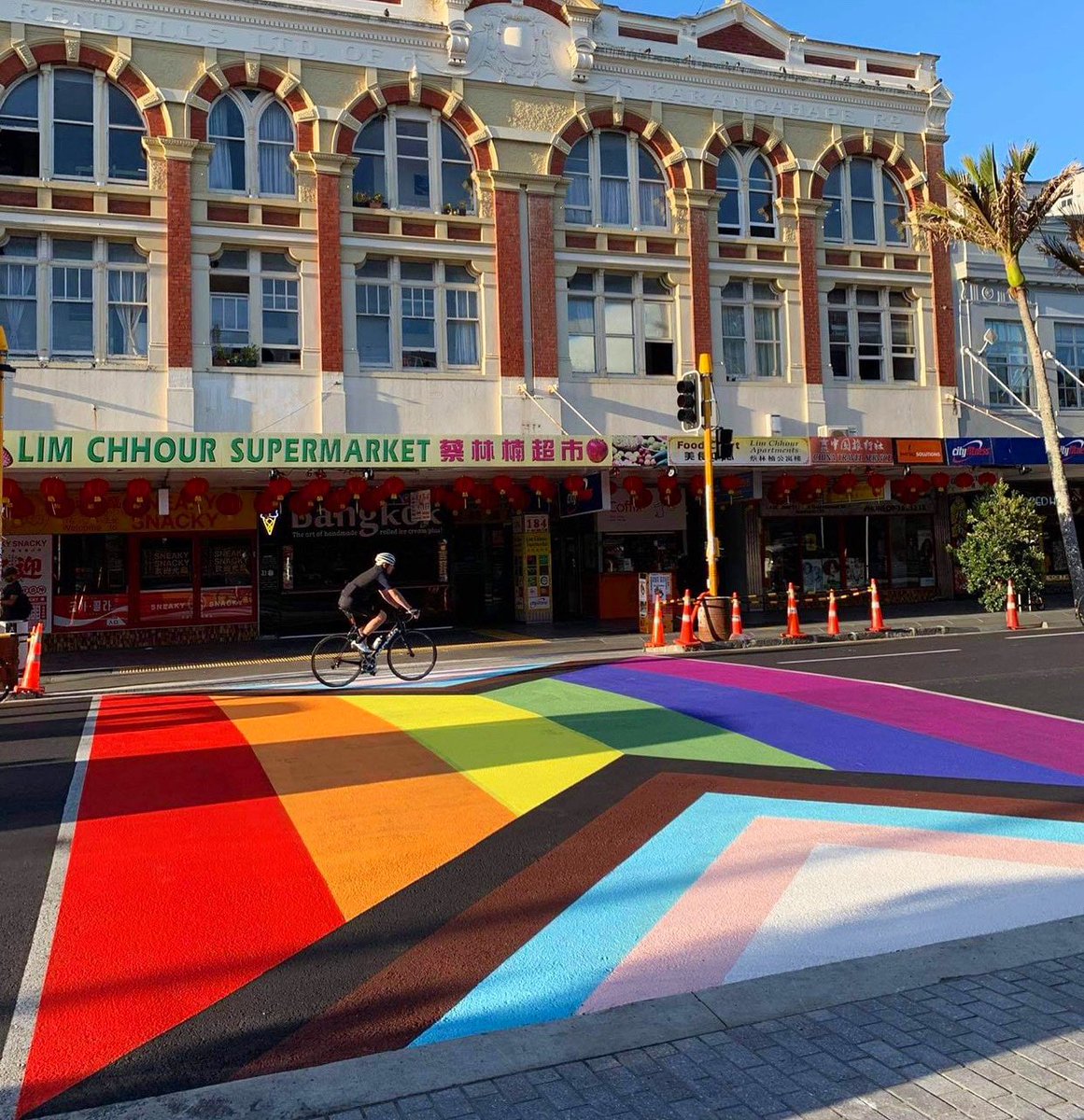We must stand up against hate! Rainbow communities are welcome in Auckland!

Ignorance &amp; hateful views do not give people an excuse to erase our identities. Let people be who they are in peace!

Dean Kimpton has said to me they’ll repaint the crossing as soon as weather allows.