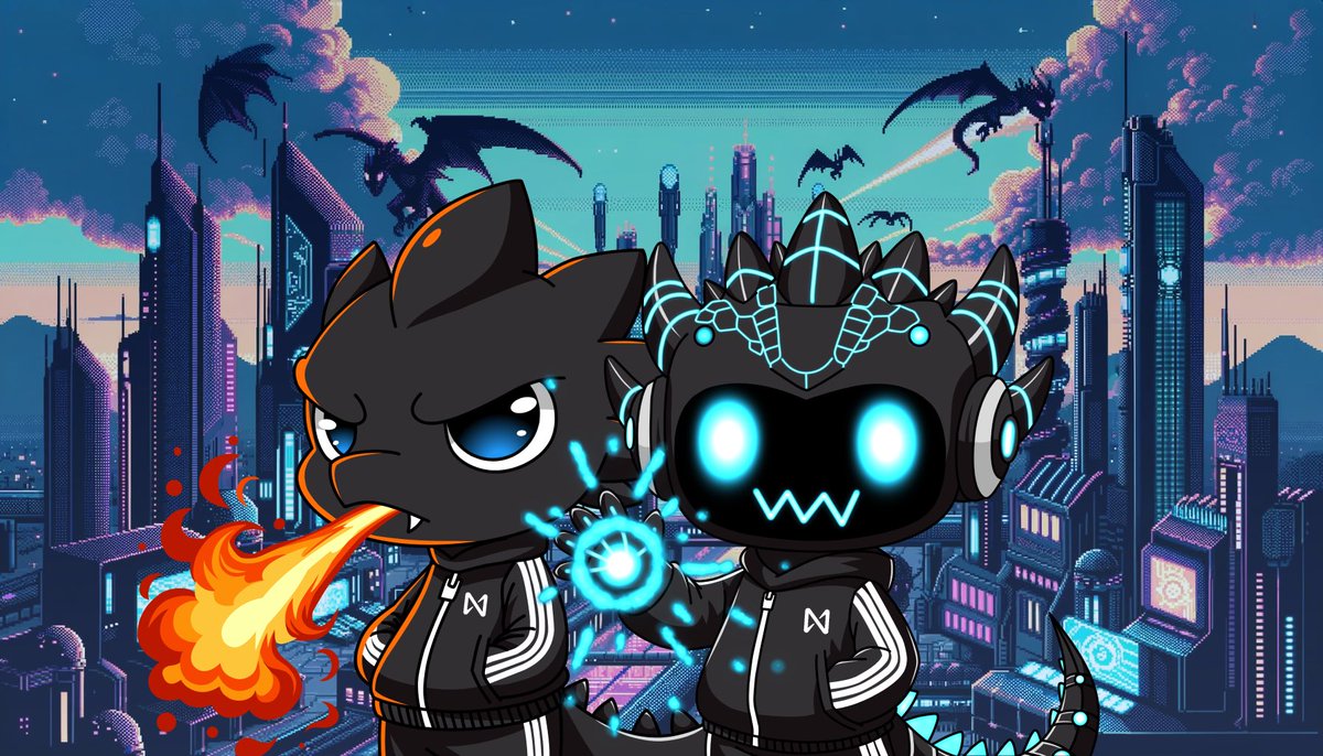 smol announcement @dragonisnear is strengthening its family ties with @dragonbot_xyz as we move to make the bot a core pillar of the #BLACKDRAGON Ecosystem! 🐉🪽 From April 1st, Black Dragon Community DAO will allocate 20% of trading fees to buy & burn $BLACKDRAGON! 🔥 🐲 x 🤖