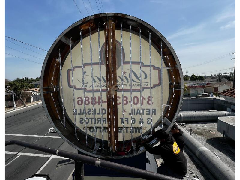 SuperiorSignsAG's tweet image. Do you remember the work we did for Diana's Mexican Food Products? We returned to do new pylon sign faces and an LED conversion for the company's Carson restaurant. tinyurl.com/4wb9nbsf
#NewPylonSignFaces #LEDConversion #LEDConversionsForFluorescentLightedSigns #LEDRetrofit