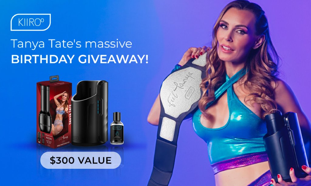 Kiiroo Celebrates Tanya Tate's Birthday With Exclusive Giveaway ow.ly/ZL8V50R3APk @Kiiroo @TanyaTate