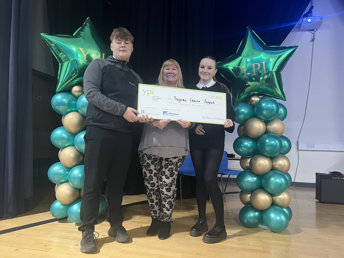 Well done up our YPI Finalists! Our winners were Oscar and Mia who won £3000 for their chosen charity Tayside Cancer Support! A very emotional and moving presentation- see here for supports for your loved ones and friends: taysidecancersupport.org @ypi_scotland