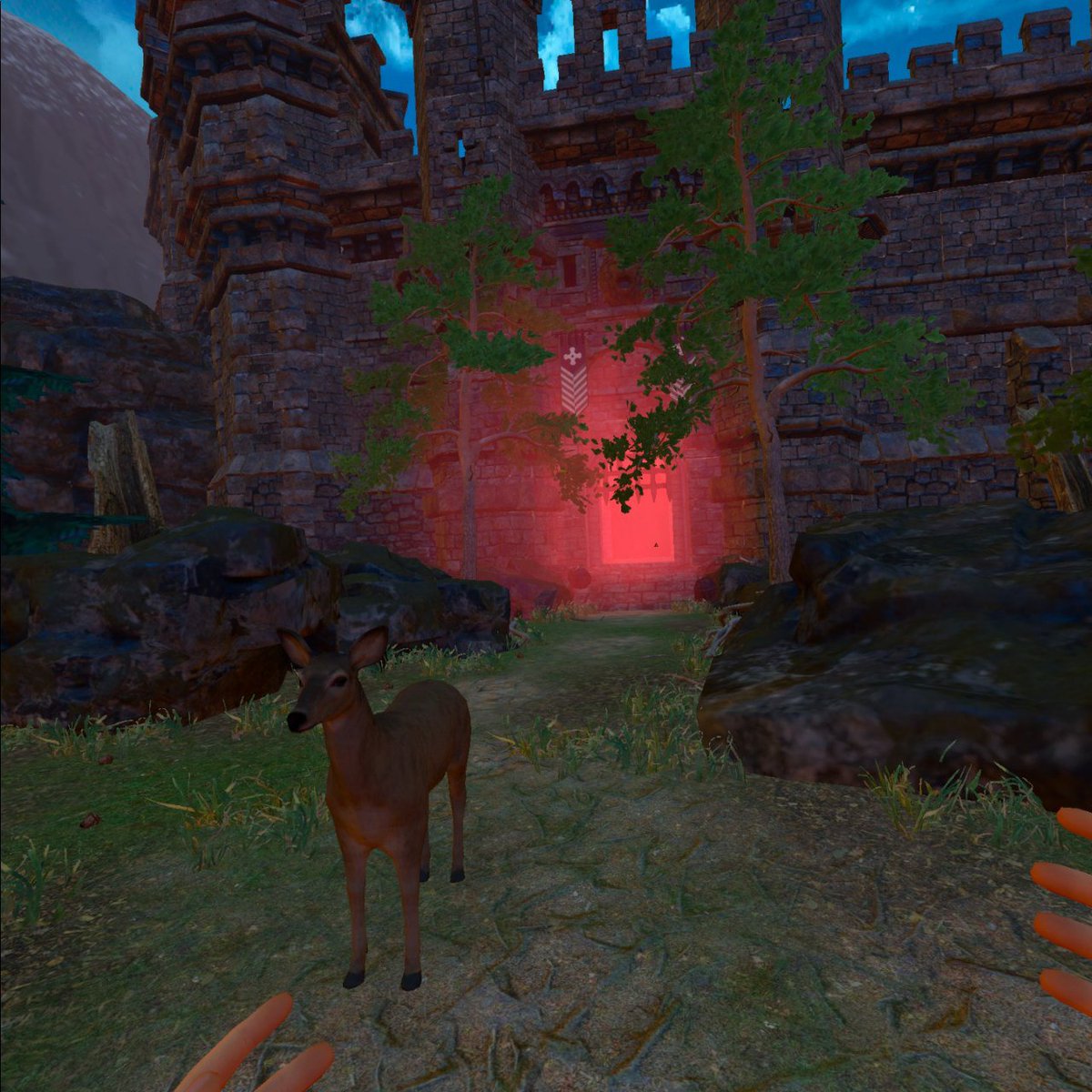 Karga_BeliVR's tweet photo. Hello everyone! We are the creators of the BeliVR Universe. In the last few weeks, a castle has appeared on the horizon, visible behind the forest, creating a sense of epicness and mystery. https://t.co/JtJIlmF9NH