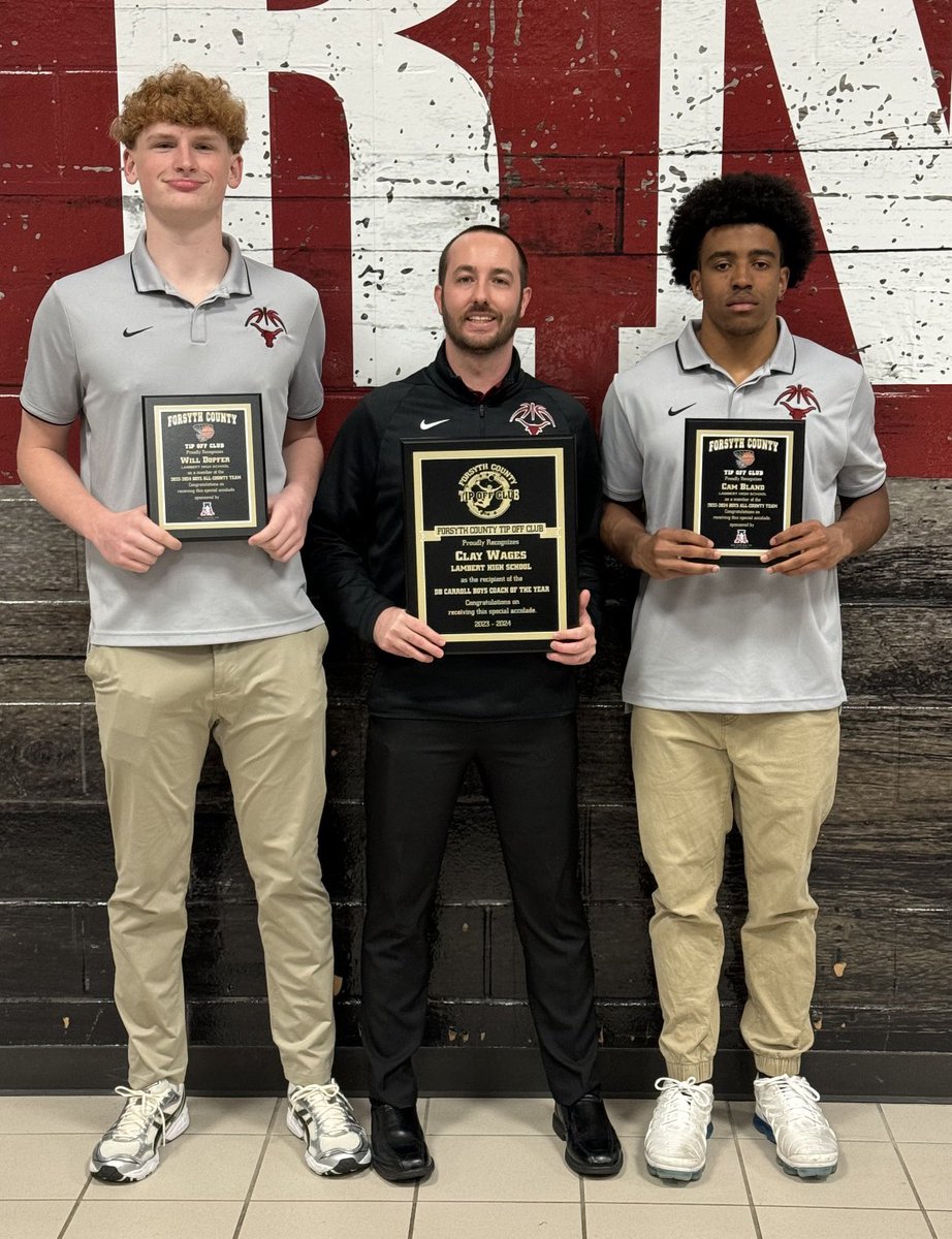 Congrats to our Longhorns on being named Forsyth County Team of the Year for the second straight season! Congrats to @CameronBland9 @DopferWilliam @brooks_weh13438 on All County selections! And congrats to @ClayWages on his second County Coach of the Year award! #Hookem