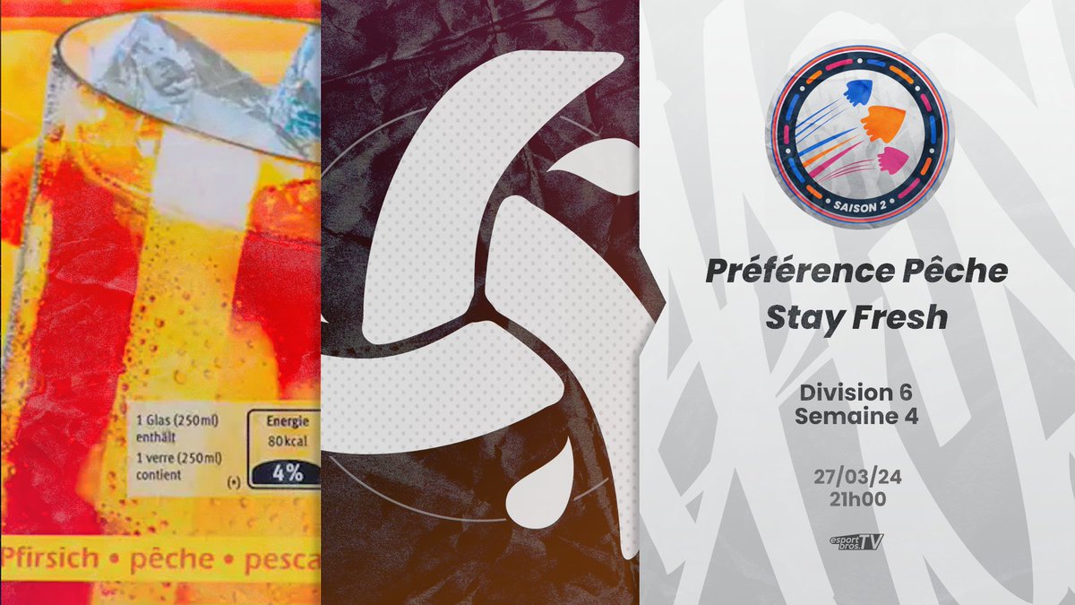 eSportBrosTV's tweet photo. 📢 Match de #LigueEBTV ce soir !

Rendez-vous à 21h pour Préférence Pêche vs Stay Fresh (D6)

📺 Par ici ⬇️
https://t.co/0N0BEbeMRx