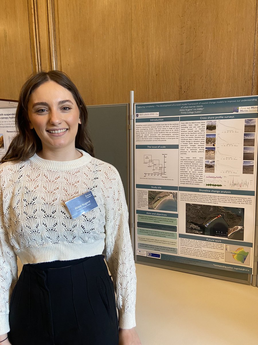 Great 2 days in Oxford at the @hrwallingford YCSEC conference. Many thanks to @MarineInst @MIFundingOffice for the support through their networking and marine communication awards for helping me to attend this event 🌊. @TCD_Geography