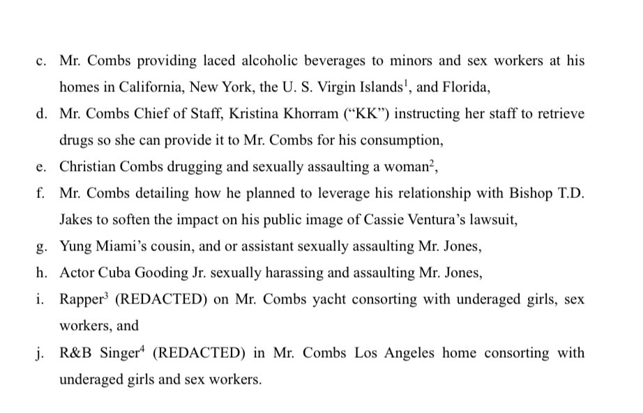 my god bruh the shit in these diddy court docs is making me sick… this is just one section from the 73 pages 🤢