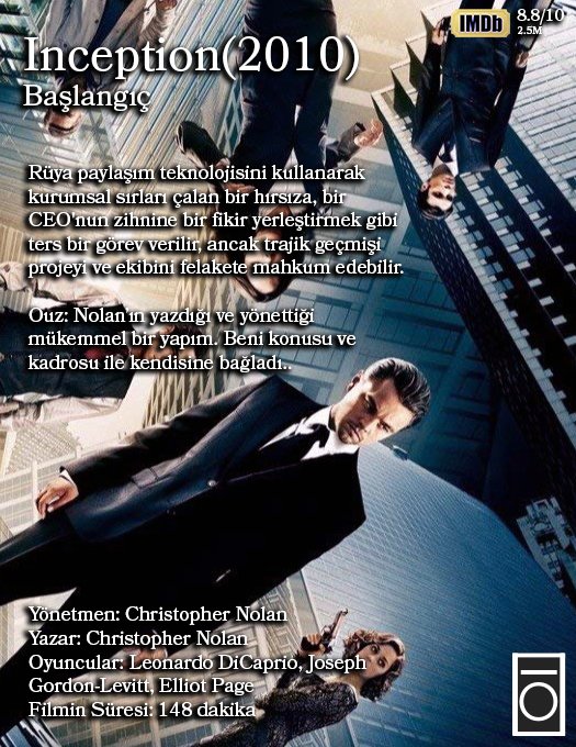 Inception filmi hakkında düşünceleriniz neler?