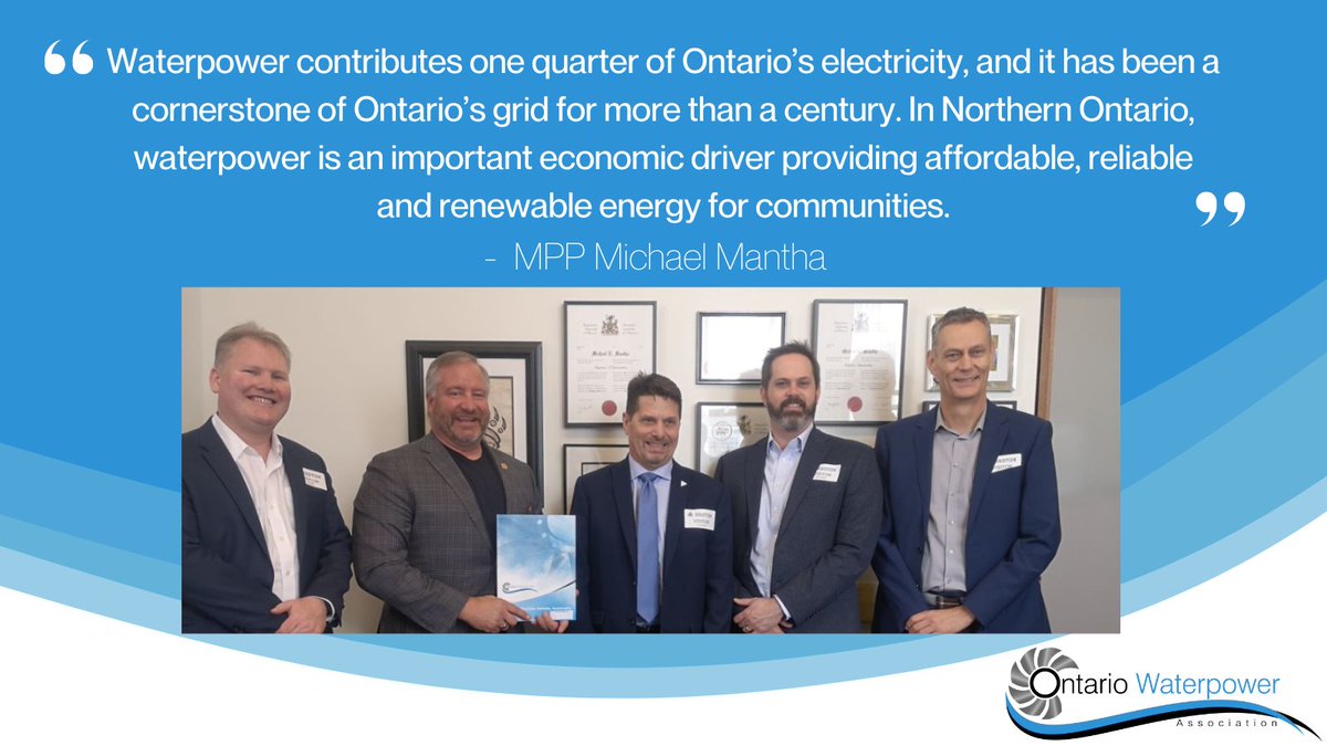 Exciting news! Algoma-Manitoulin MPP, <a href="/M_Mantha/">Michael Mantha</a>  introduced the Waterpower Day Act, 2024. The bill, if passed, will proclaim June 20 “Waterpower Day". 

Why June 20? It's Sir Adam Beck's birthday!
bit.ly/4ay0wwK