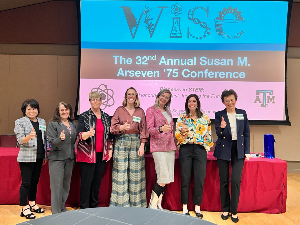 wise_tamu's tweet photo. The 32nd Annual Susan M. Arseven '75 Conference was a major success!🎉
We are grateful to be surrounded by such an incredible community to learn more about science, industry, and entrepreneurship!
A big thank you to the Texas A&amp;M Good Bull Fund and the Office of the President. https://t.co/DiOVnTpvMm