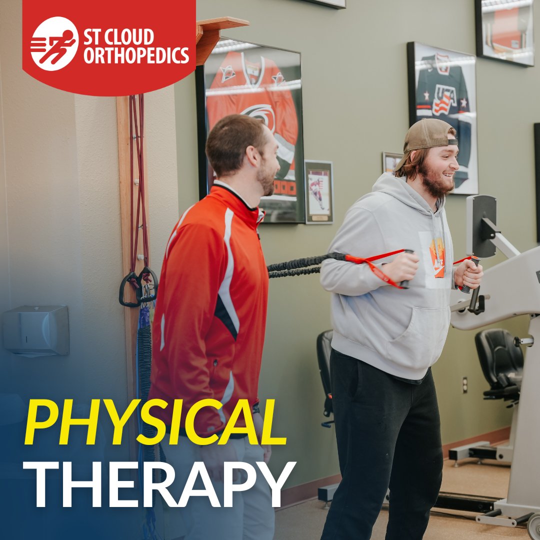 Whether you're recovering from surgery, managing a chronic condition, or aiming to enhance your athletic performance #ChooseSCO for top-notch physical therapy tailored to you. #LiveBetter #StCloudOrthopedics #PhysicalTherapy