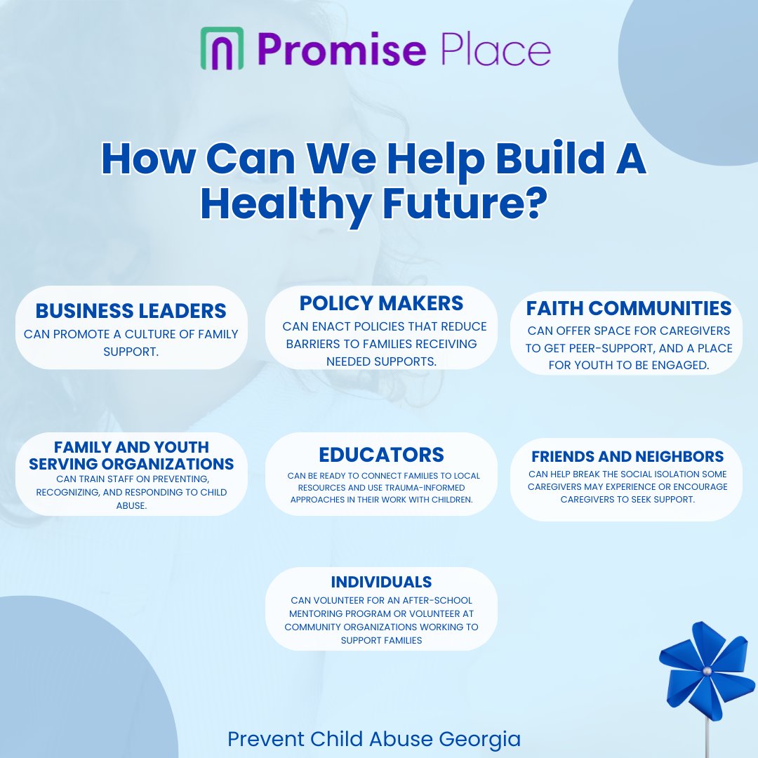 ThePromisePlace's tweet photo. This Child Abuse Prevention Month, let's move beyond words to action. Join us in creating a world free from child abuse by discussing and implementing real, tangible steps forward. 💙 #EndChildAbuse #ActionOverWords https://t.co/irErlQyGuY