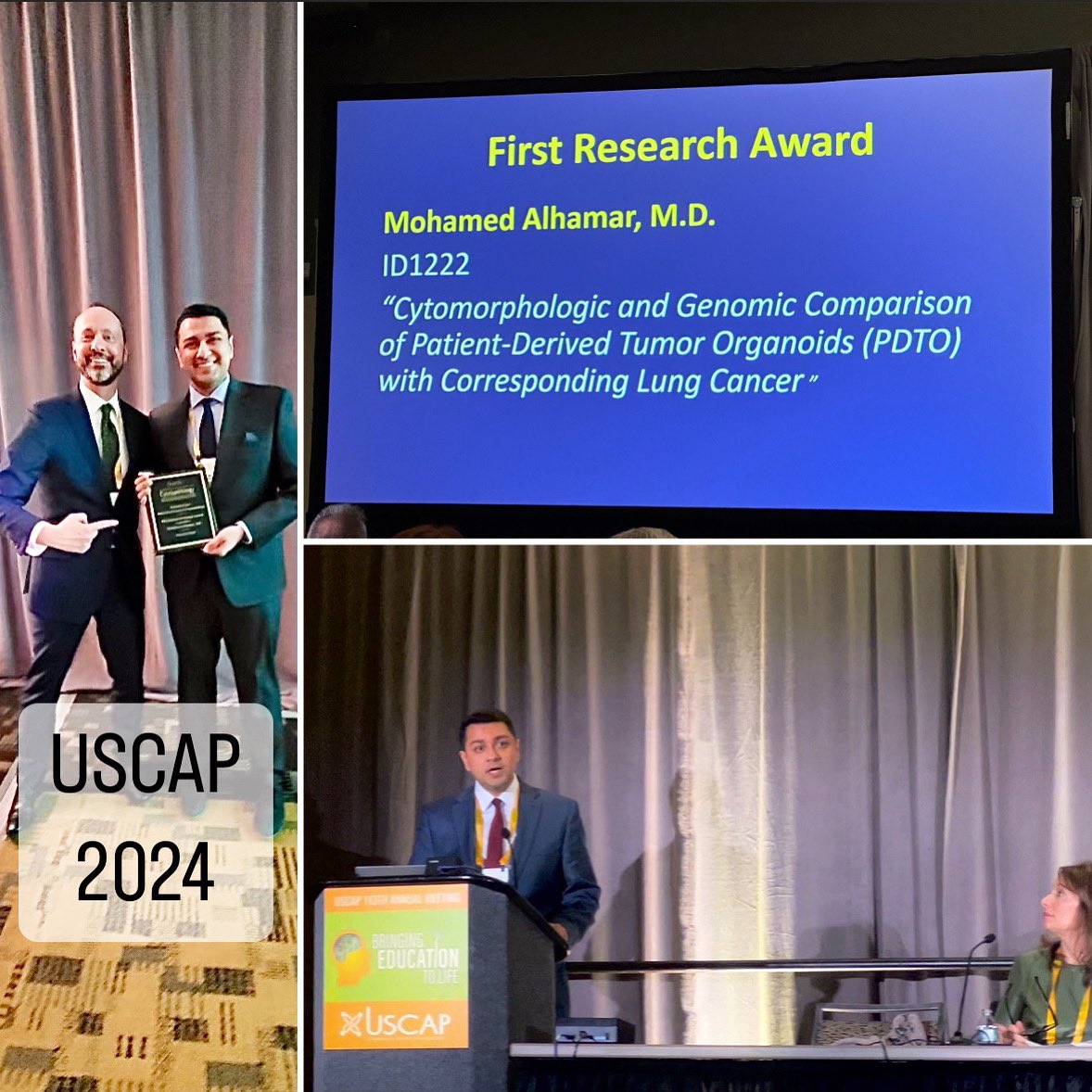 Mo_Alhamar's tweet photo. Honored to receive the Journal of American Society of Cytopathology (JASC) and Papanicolaou Society of Cytopathology (PSC) research awards! #USCAP #USCAP2024 https://t.co/2IUreMEexz