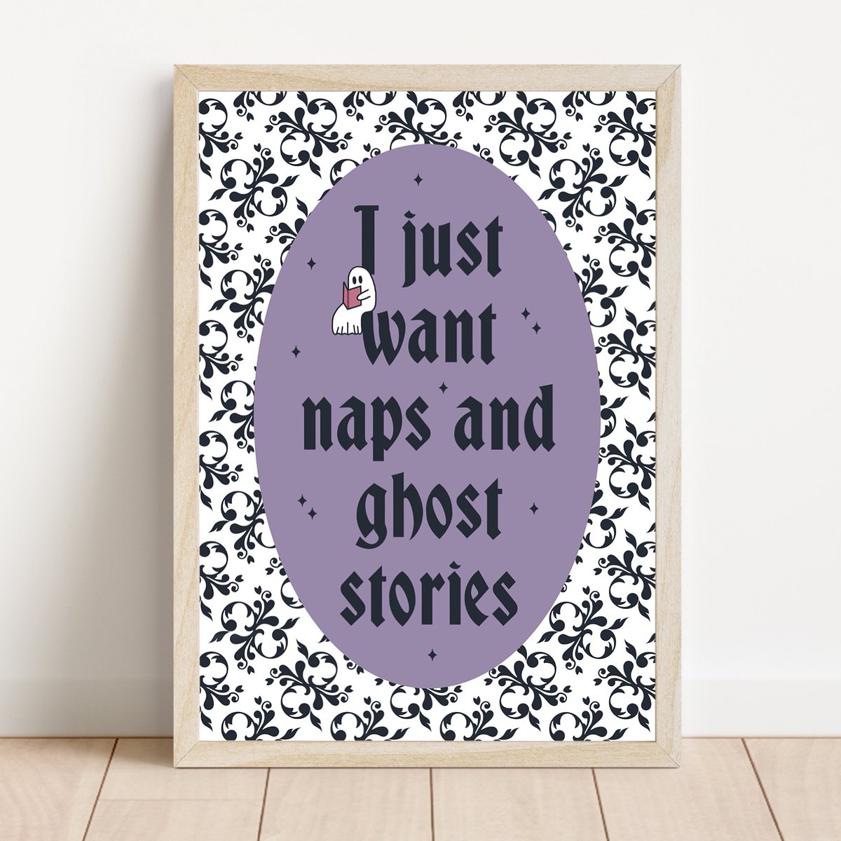 Naps and Ghost Stories Print 💜👻📚 #handmadehour #ghosts #reading #halloween #spooky #handmade #etsyuk #etsyshop #giftideas #shopindie heatherwdesigns.etsy.com/listing/167704…