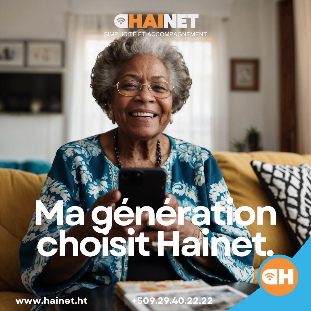 Ma génération choisit Hainet, parce qu’il n’est jamais trop tard pour profiter de la simplicité et de l’accompagnement en ligne.”