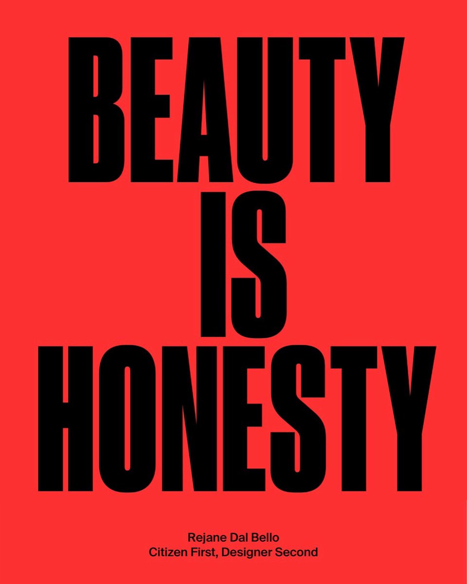 BEAUTY IS HONESTY Book #citizenfirstdesignersecond Author @RejaneDalBello Publisher @Counterprint