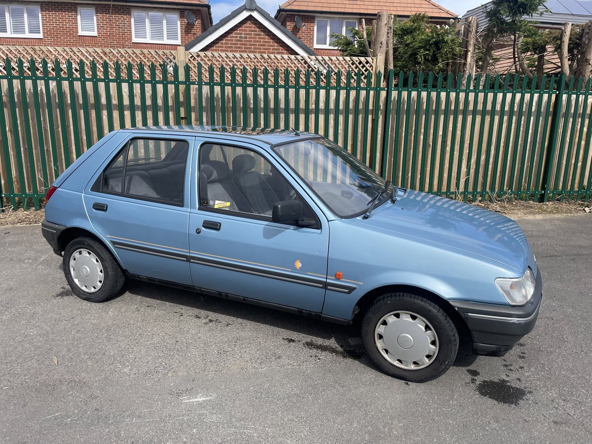 APLFILMCARS's tweet photo. How can this fiesta be 30 years old?  , feeling old ! , all cleaned and ready for its filming debut https://t.co/7YcSY7yhDg