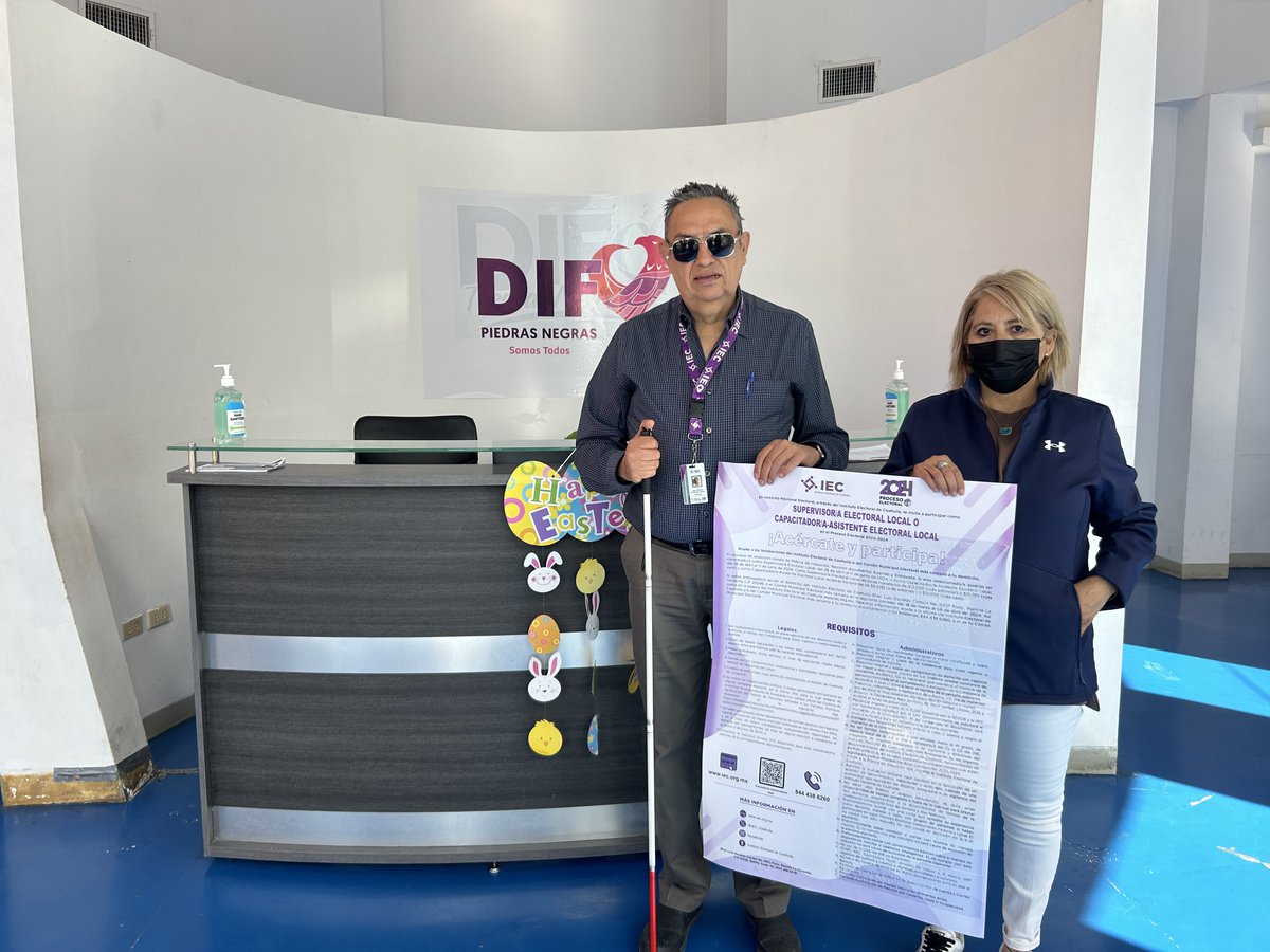 maldonadomex's tweet photo. La mañana de hoy comparto #Convocatoria @CMEPiedrasNCoah #SEL y #CAEL en Braille para #PCDVisual en DIF Municipal #PiedrasNegras Para involucrar a este sector de la población en actividades electorales durante este #ProcesoElectoralLocal2024 @rodrigo_0378 @OscarDanieliec6 @madeleyn3 @CesarLavenant