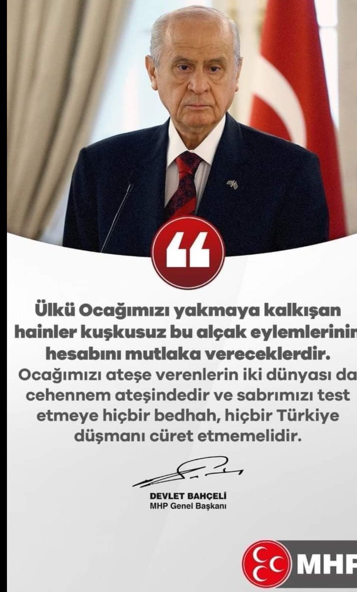 Ocağımızı ateşe verenlerin iki dünyası da cehennem ateşindedir.