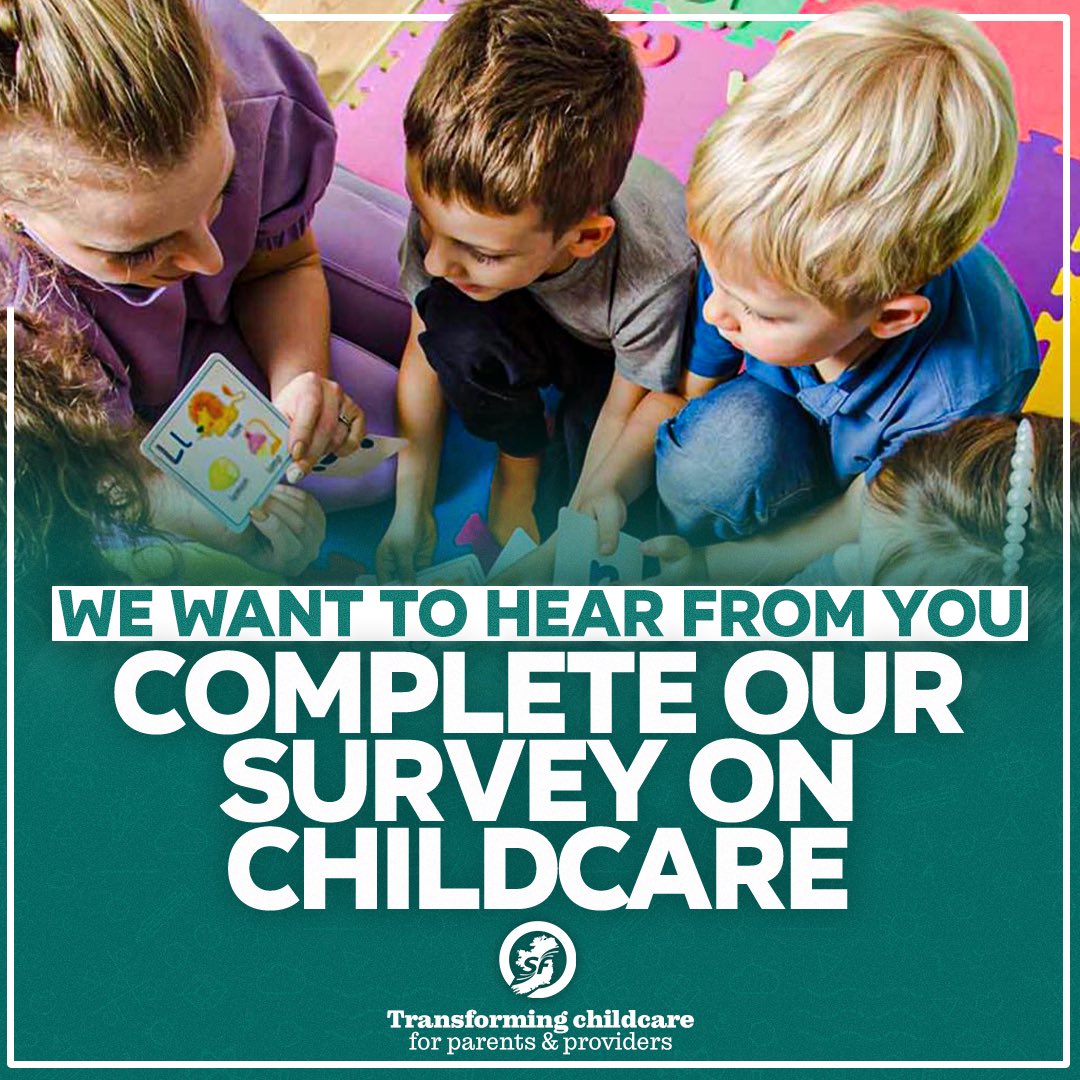 Sinn Féin is working to make childcare affordable and accessible for all parents. We have launched a survey to listen to your personal experiences of childcare, and to help us address issues facing families. Please take a moment to fill in our survey 👇 surveymonkey.com/r/childcaresur…