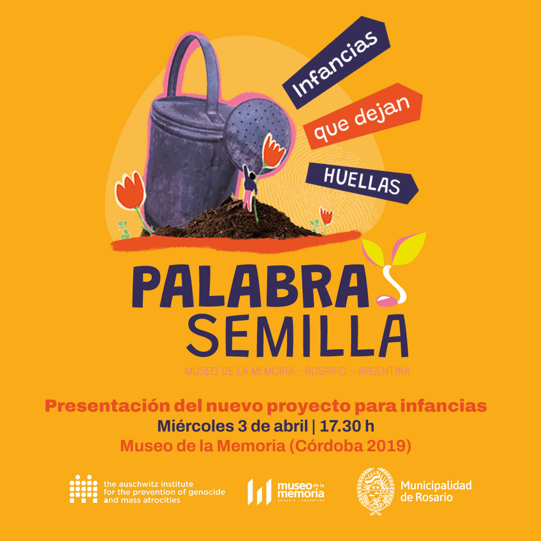 Museo de la Memoria | Rosario - Argentina (@museo_memoria) on Twitter photo 🎈 ¡Nuevo proyecto para infancias!
El Museo presentará un nuevo proyecto destinado a infancias llamado 🌱 Palabras Semilla, el cual se desarrollará con el apoyo del Instituto Auschwitz para la Prevención del Genocidio (AIPG) <a href="/genprev_latam/">Instituto Auschwitz - LATAM</a> 🎈 ¡Nuevo proyecto para infancias!
El Museo presentará un nuevo proyecto destinado a infancias llamado 🌱 Palabras Semilla, el cual se desarrollará con el apoyo del Instituto Auschwitz para la Prevención del Genocidio (AIPG) <a href="/genprev_latam/">Instituto Auschwitz - LATAM</a>