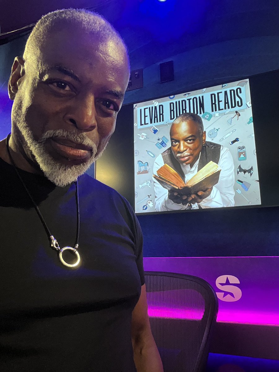 In the studio today recording the final episode of the LeVar Burton Reads podcast. #bydhttmwfi