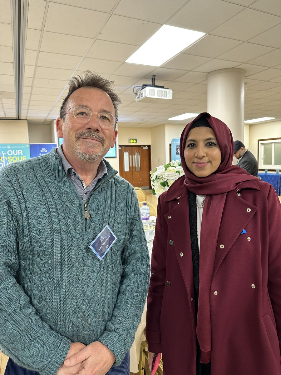 markereiraguyer's tweet photo. #EastLondonMosque #iftar At last, in-person meeting with @ZaraM01 the monumentally hard working Secretary General @MuslimCouncil - ‘we must move on from the politics of division, weave the tapestry of goodness that makes Britain great” #32Steps to Togetherness @CivilSocietyCIC https://t.co/TfBzIuMn9f
