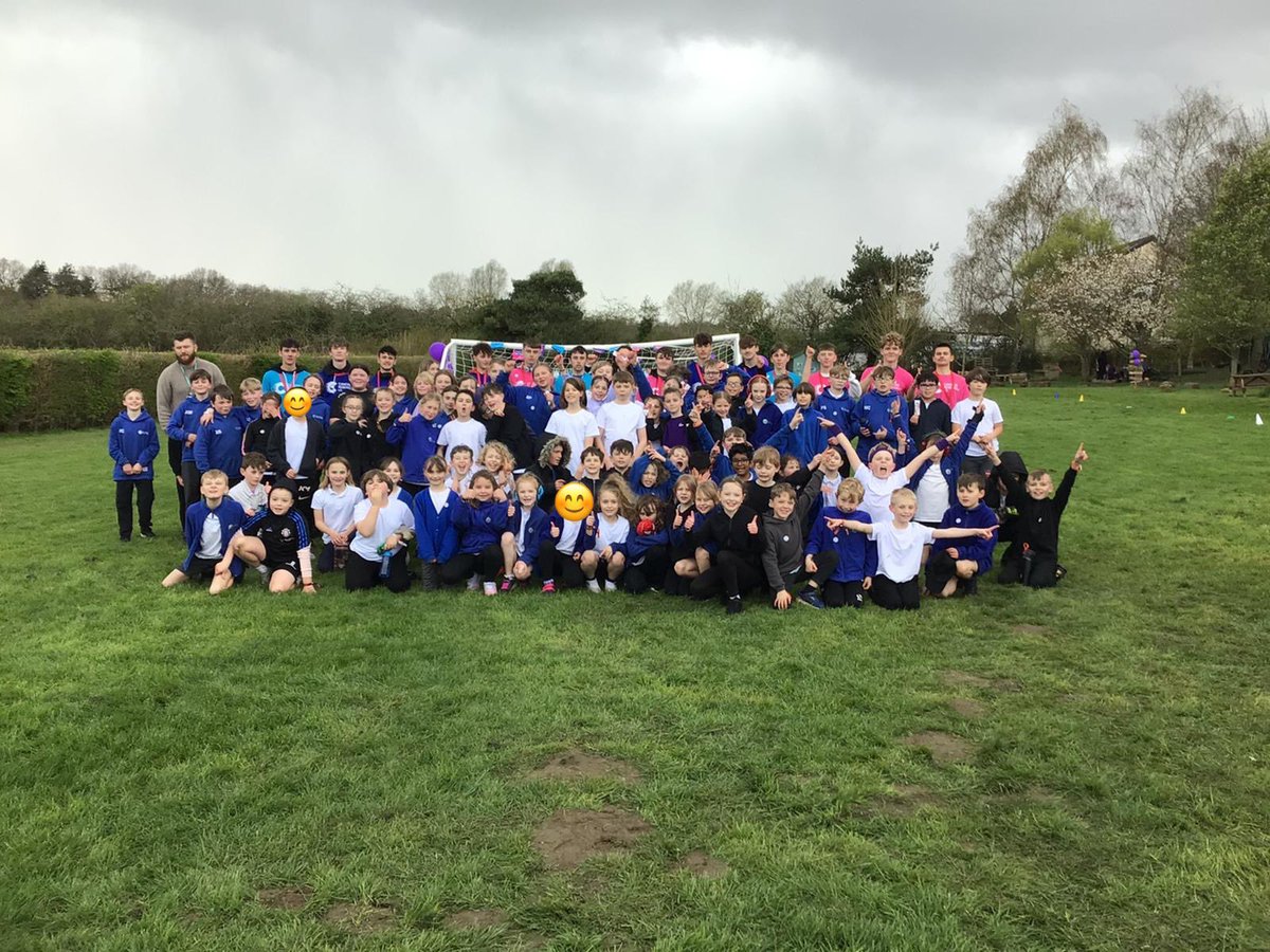 TheMeadowsPS's tweet photo. A sponsored fun run today in aid of Cancer Research. Thank you to all for their sponsorship money. We’ve raised over £1000 &amp; the money is still rolling in!
Huge thankyou to Matt and the sports ambassadors from @SBLAcademy for helping. Well done to everyone who took part 🏃🏼‍♂️ ⭐️ 🎉 https://t.co/y2jyjmAMKX