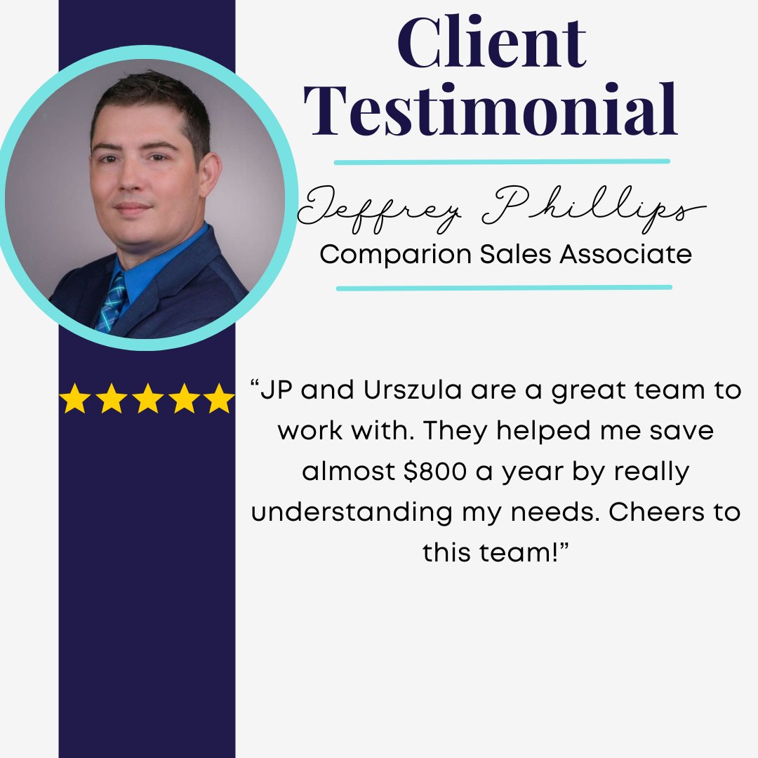 My team and I are always here for you when you need us. #herewhenyouneedus #review #testimonials #feedback #happycustomer #customerfeedback #customerreview #thankyou #trustedseller #happycustomers #happyclient #insuranceagents #TeamJPUP #localagents #comparioninsurance #trust