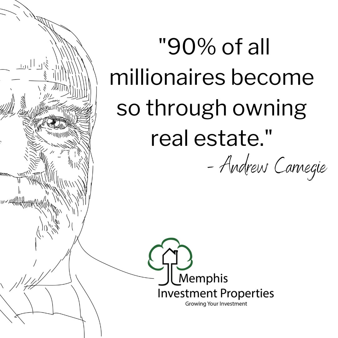 Andrew Carnegie's words ring truer than ever today. Real estate has long been a cornerstone of wealth building. Rental properties offer unparalleled opportunities for financial growth and stability. memphisinvestmentproperties.net #RealEstateInvesting #FinancialFreedom #LegacyBuilding