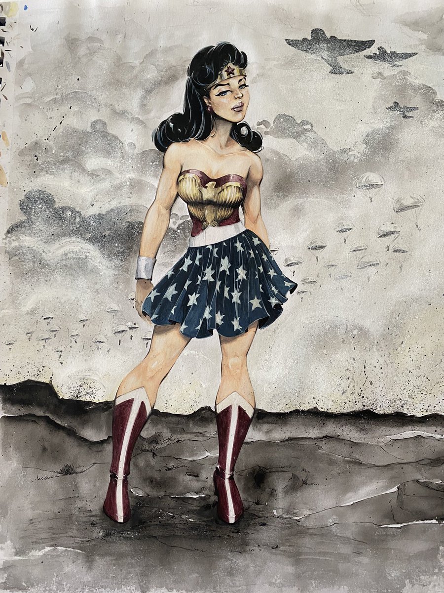 inkmonkeyhope's tweet image. Sell these?  Testing the water. 🤓
Offering a few items from play time.
#art #sale #SandraHope #originalart #smallmonkey #bigstep #comicsart #femaleheroes #WonderWoman #Voodoo #Wildstorm #Wildcats #DCComics #gouache #watercolor #originals #WCW #wednesday