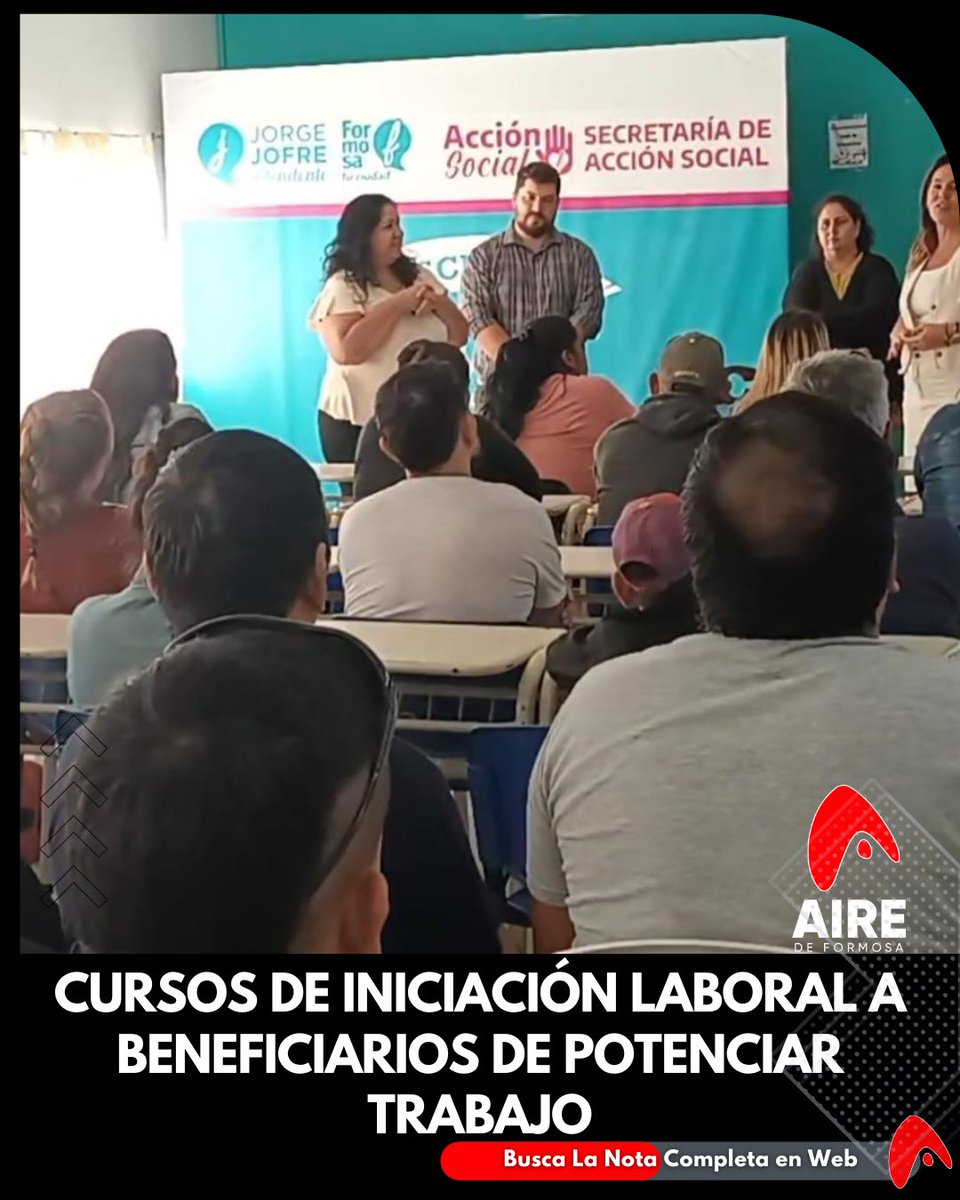 🔵La Municipalidad capitalina inició un taller dirigido a los beneficiarios del plan Potenciar Trabajo, con el objetivo de ofrecer herramientas para la mejora de las condiciones laborales, que se realiza en el Centro de Capacitación Municipal del B° La Alborada…