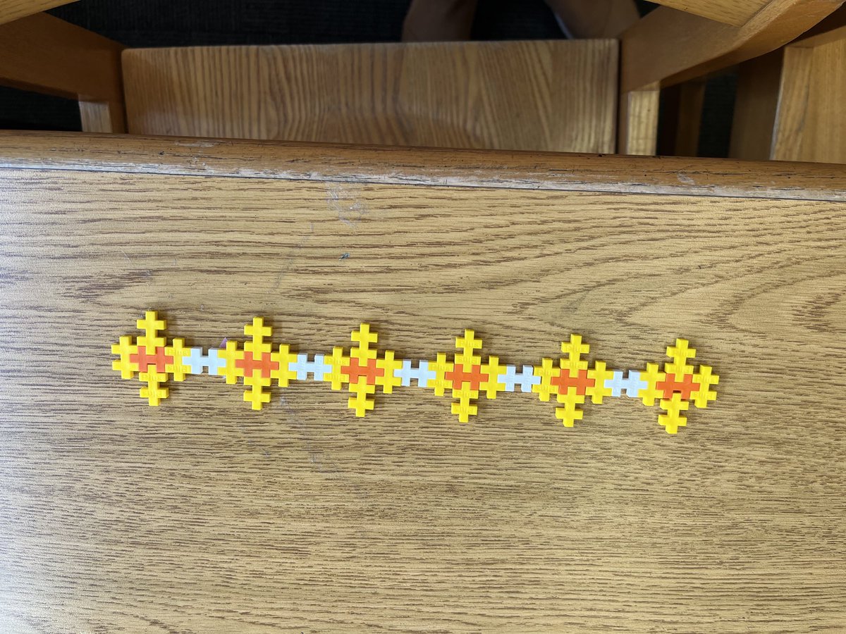 We read this fun book to get ready for a visit from ⁦@rajanilarocca⁩ . The kids got very creative in making patterns based on the book.