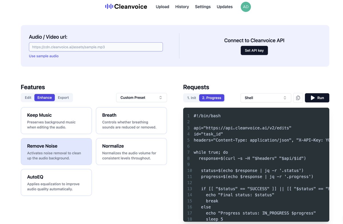 Cleanvoice AI tweet media