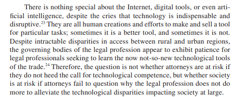 Prof. Jennifer Brobst w/another fascinating piece of scholarship in the most recent volume of the @USTLawMN Law Journal entitled, 'The Lawyer’s Duty to Understand the Disparate Impact of Technology in the Legal Profession.' Check it out at researchonline.stthomas.edu/esploro/output…
