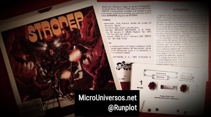 Runplot's tweet photo. @evercaderetro Great manuals for #ZXSpectrum games as #StreetFighter2 or #Stroper !!! https://t.co/X87u4ATsQ5