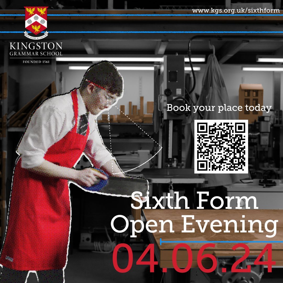 Bookings are officially OPEN for our Sixth Form Open Evening on June 4th, 2024! Join us, meet our Sixth Form team, our talented students and learn about all the A Level subject options available at KGS. Reserve your space here: buff.ly/3Pvtsxi?