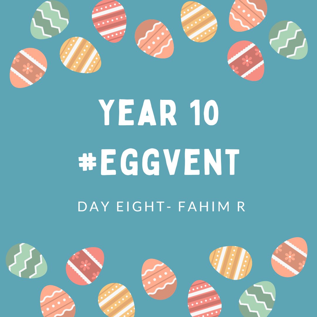 HgsYear10's tweet image. Day Eight of #Eggvent and our Year 10 winner is Fahim R!
Fahim has over 300 positive points and always #Takespart #Workshard and #Doestherightthing
🎉🙌🥳🍫🐣📢🐰
#Attendancematters #Weareharper