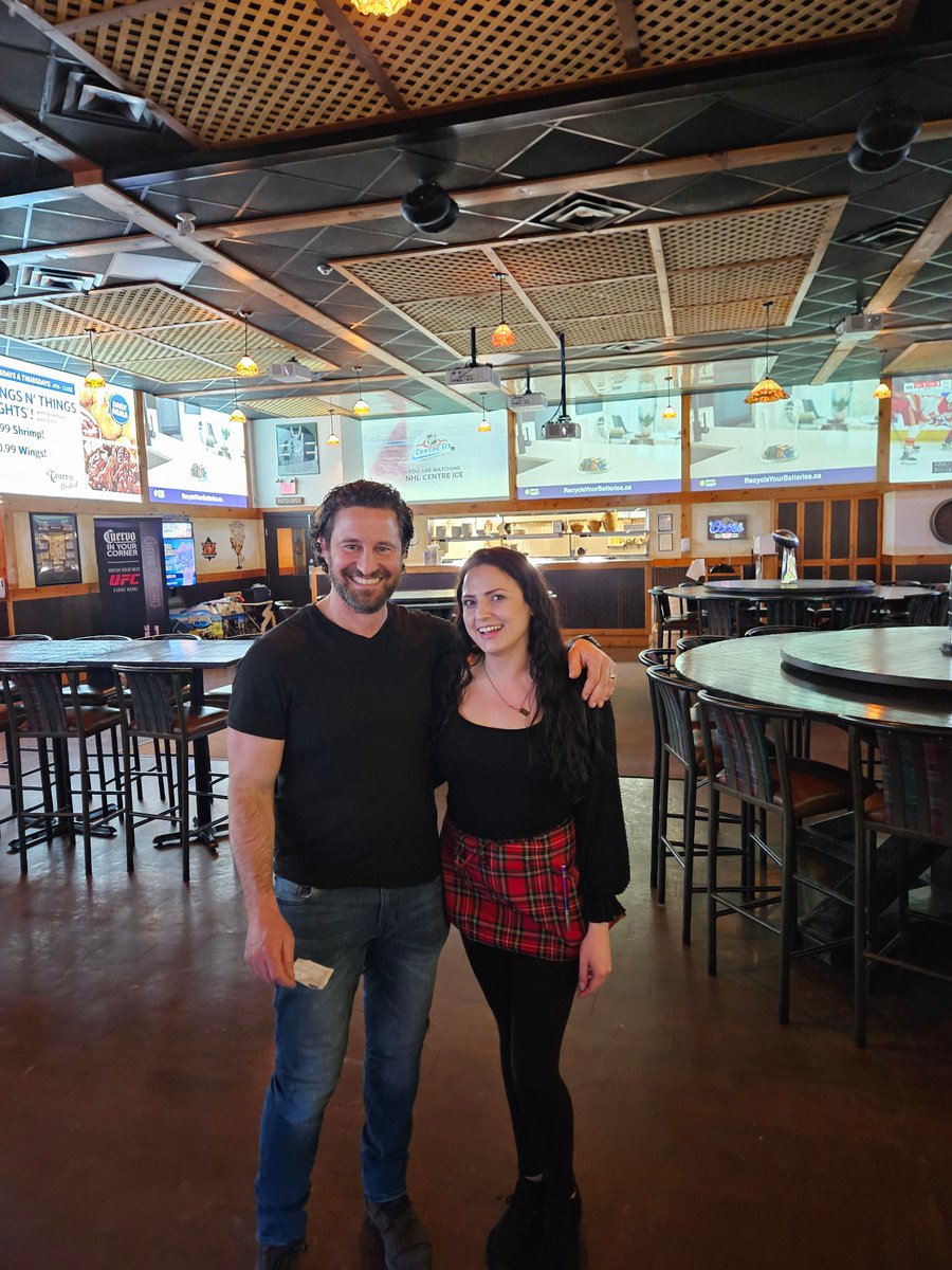 It's hockey time 🏒🏒 @ Tavern United.    Congrats to Mario who scored seats to a Winnipeg ✈️✈️ game.  Now it's your turn.  Visit Tavern United Fort Garry March 28 for your chance to score seats to see Winnipeg ✈️✈️ on April 1st vs LA!  #sportsallthetime  #tavernunited