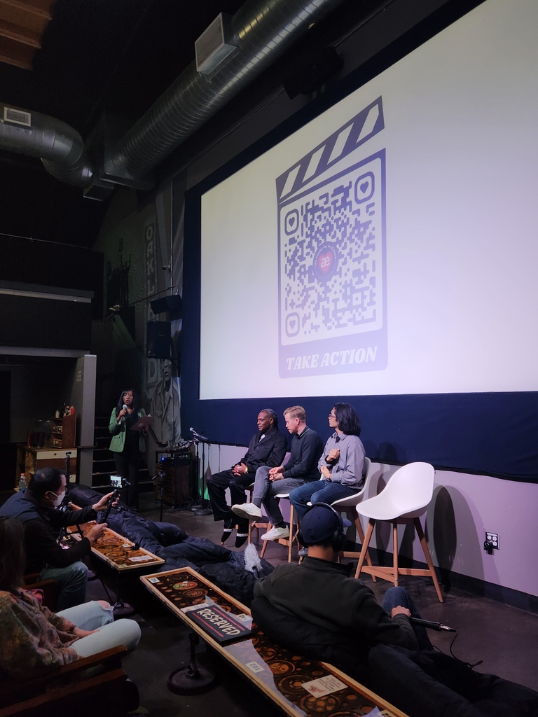 ArtEsteem's tweet photo. We extend gratitude to everyone who attending our benefit screening of Cheryl Fabio's A Rising Tide! Through this screening, panel, and Q&amp;A, our community emerged from @TheNewParkway theater motivated, informed, and ready for collective action. https://t.co/8DYRBKiMy3