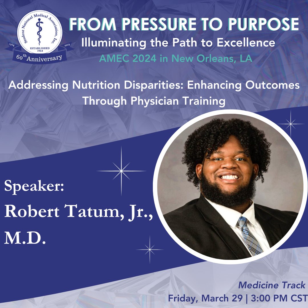 SNMA's tweet photo. AMEC is just around the corner, so we're sharing a few more of the upcoming sessions with you... (1/2)
#SNMA #MAPS #AMEC2024 #AMEC #NOLA #MedicalStudents #PreMeds #DiversifyMedicine #BlackDoctors #StudentDoctors https://t.co/geMoGMQiJI