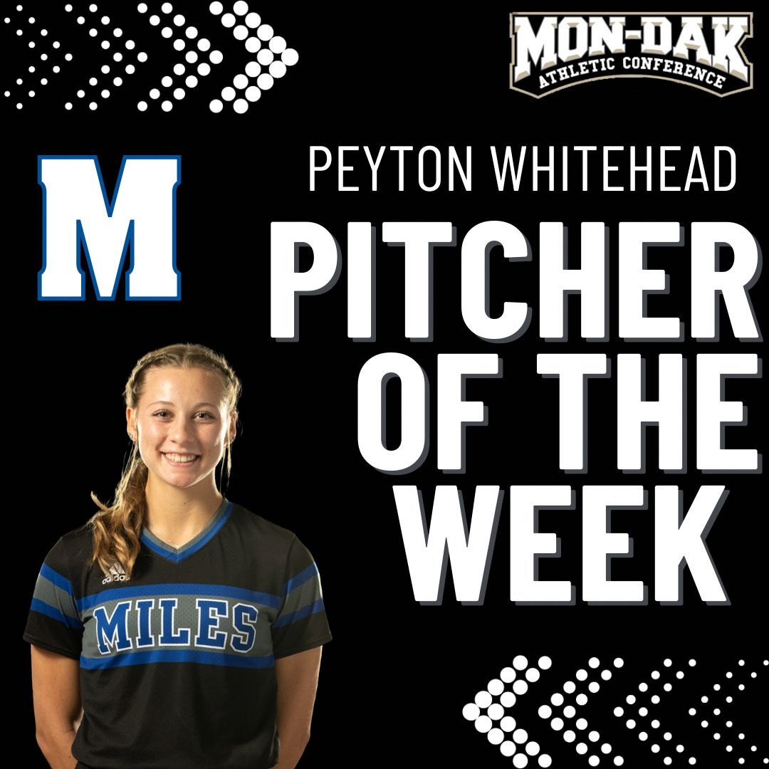 Congrats to Peyton Whitehead for being named Mon-Dak Pitcher of the Week! 

#RollNeers