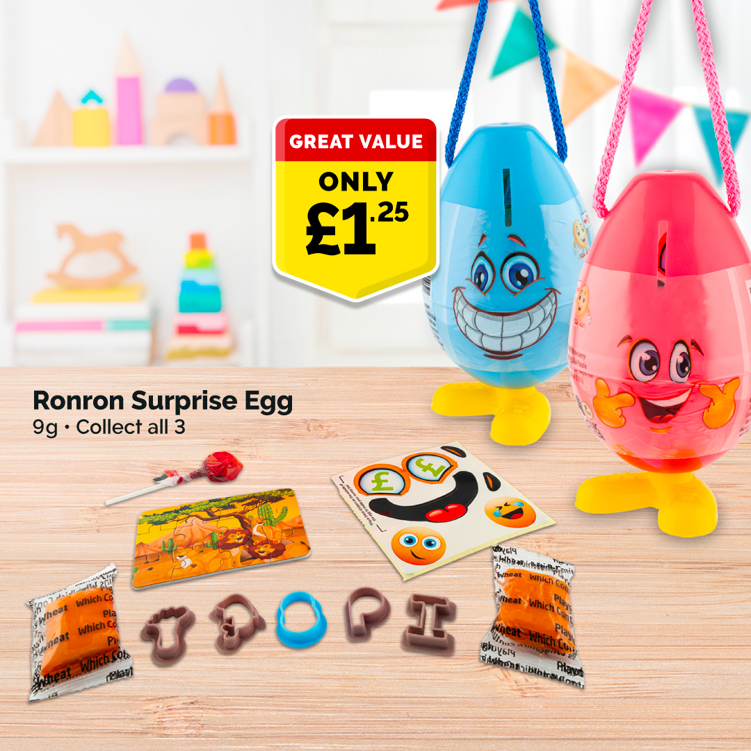 Poundstretcher1's tweet photo. Get ready for amazement with RonRon Surprise Eggs โ where the thrill of unwrapping meets the delight of adorable surprises! ๐พ๐ฅ
What toy are you hoping to discover inside?
Click๐ https://t.co/ESuq5ijZ1K
#RonRonSurprise #Eggstravaganza #surpriseeggs #eggcitement https://t.co/5tCd2Mdbdy