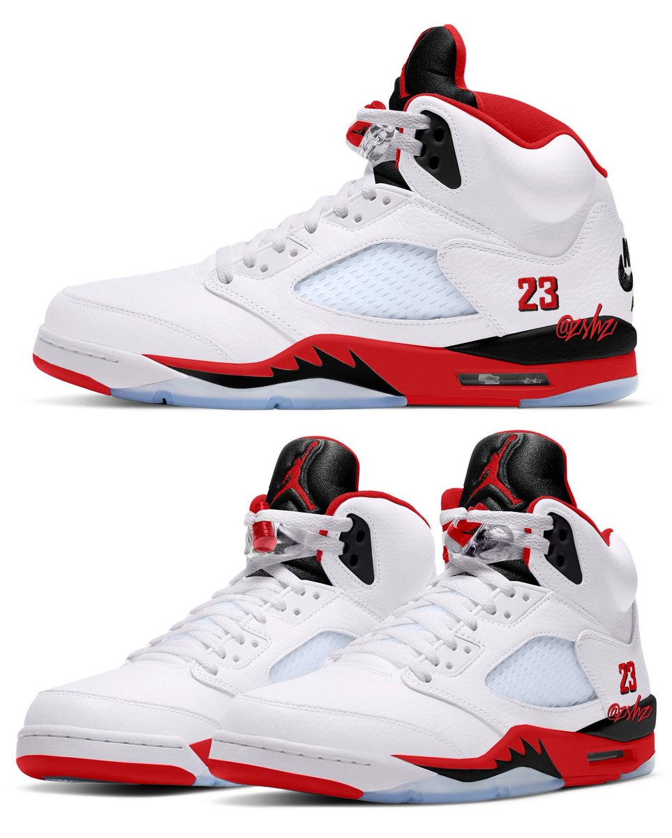 Who would like to see the “Fire Red” (Black Tongue) 5s release again⁉️🙋🏽‍♂️ #NIKEAIR