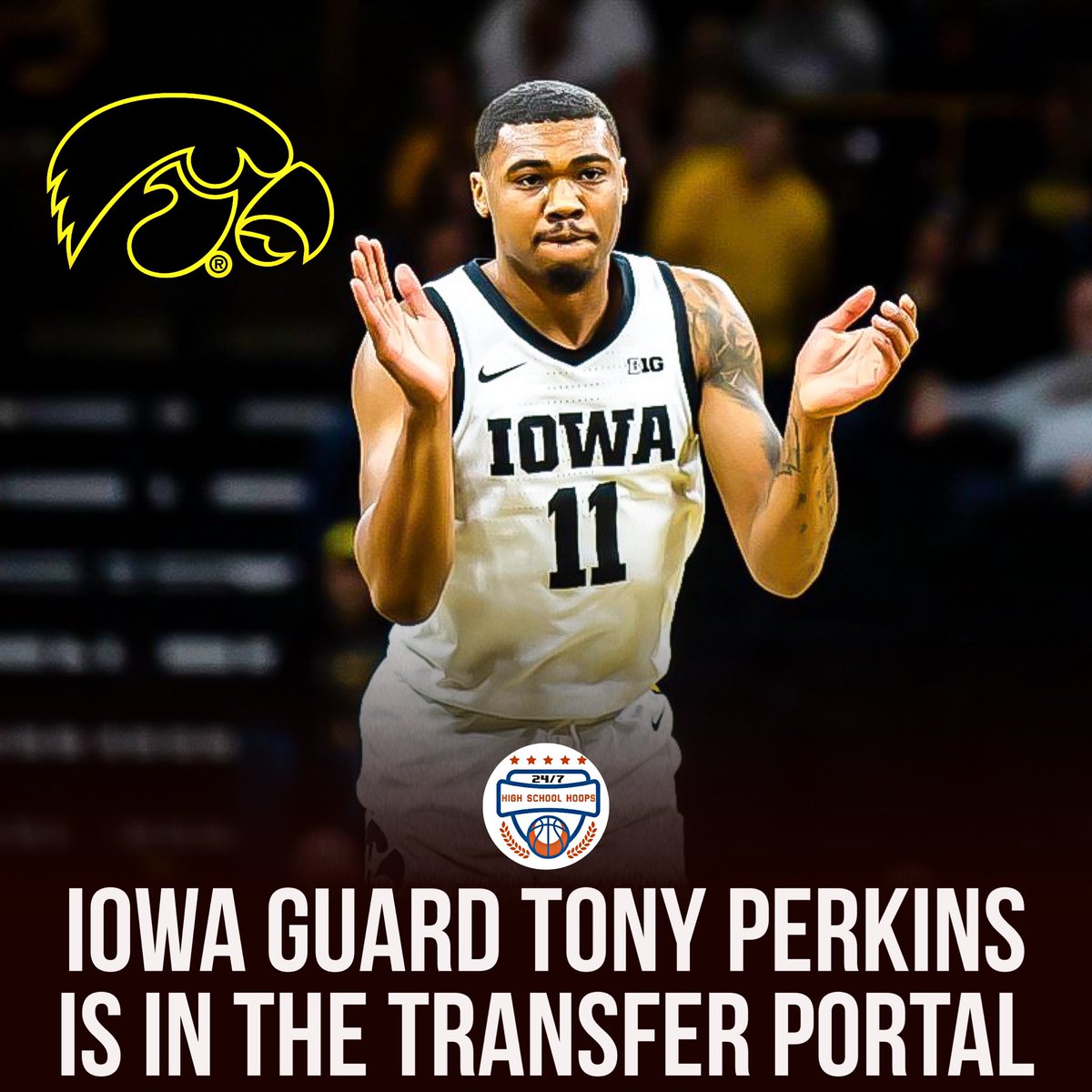KayserHoops's tweet photo. Iowa transfer Tony Perkins (@Saucy___T) tells me he’s heard from these schools since entering the portal:

Kansas
Texas Tech
Arkansas
Ole Miss
Arizona State
Oklahoma
UCLA
Missouri
Miami’s
Cincinnati
Indiana
USC
Northwestern
Nebraska
DePaul
BYU
Virginia
Virginia Tech

He averaged 14.0PPG, 4.6APG, 4.4RPG and 1.6SPG this season.