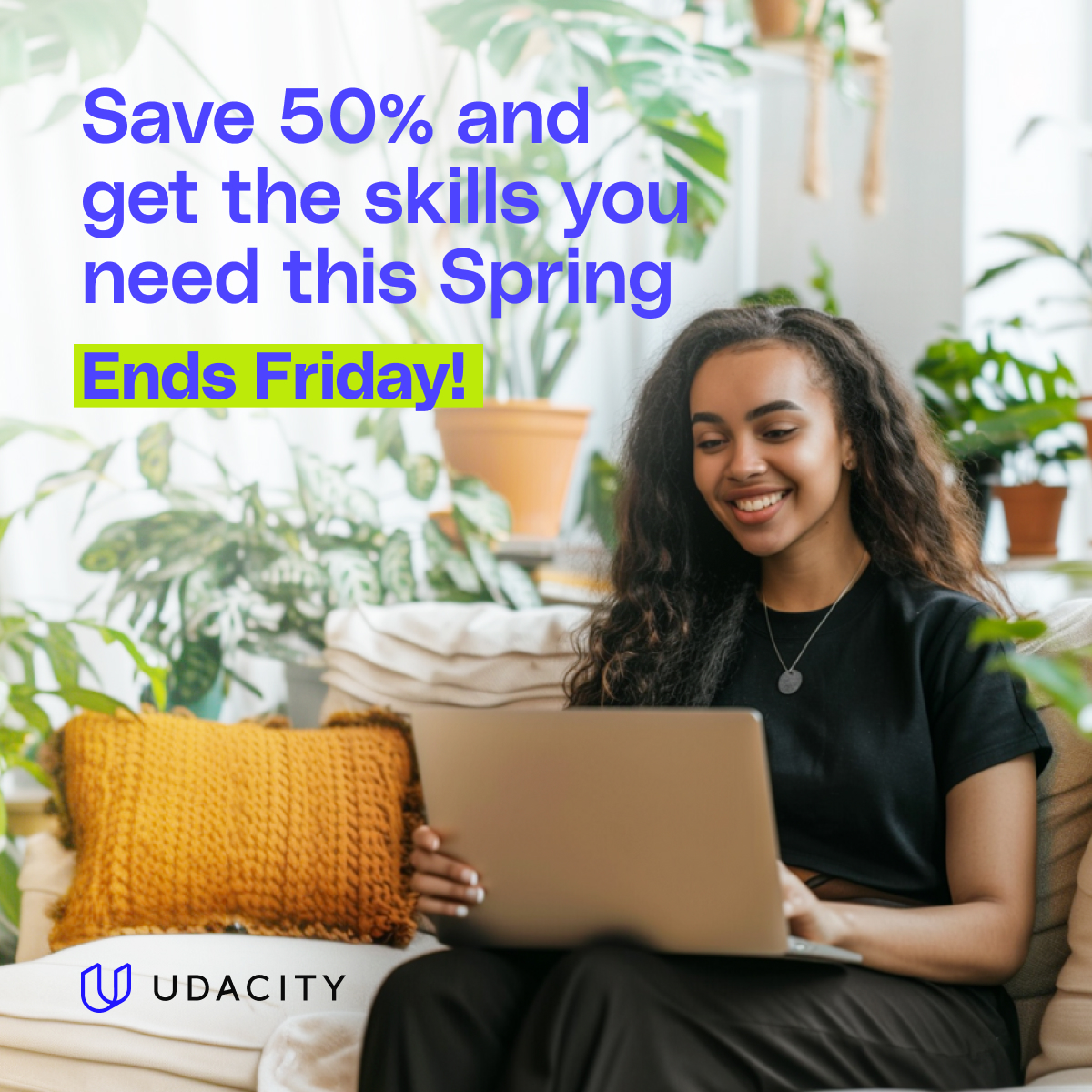 udacity's tweet photo. From data engineering to GenAI, there are a lot of in-demand skills that have the tech world buzzing. 🐝 Learn them all for less for 50% off when you use code SPRING50 at checkout. Offer ends THIS Friday, so act fast!
https://t.co/lX5EuwzbNl
#tech #techjobs #spring50 https://t.co/MqfwCLyCw2