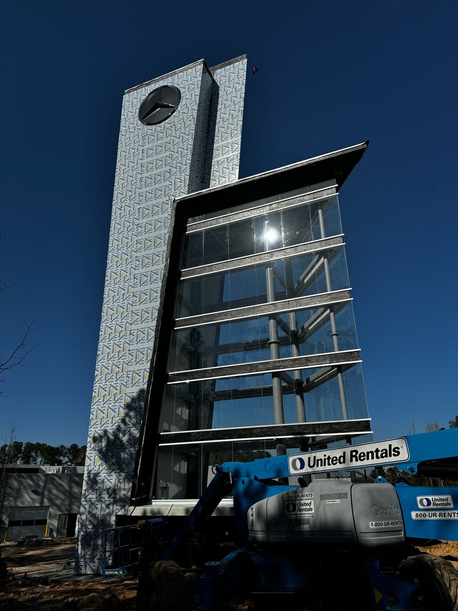 thepanelguys's tweet image. Constructing a custom 100-ft-tall car tower near Atlanta for Jim Ellis Mercedes. Meticulous attention to detail &amp;amp; unparalleled craftsmanship define our panel installation. 

#ThePanelGuys #ConstructionExcellence #FieldInstallation #AtlantaConstruction #Craftsmanship