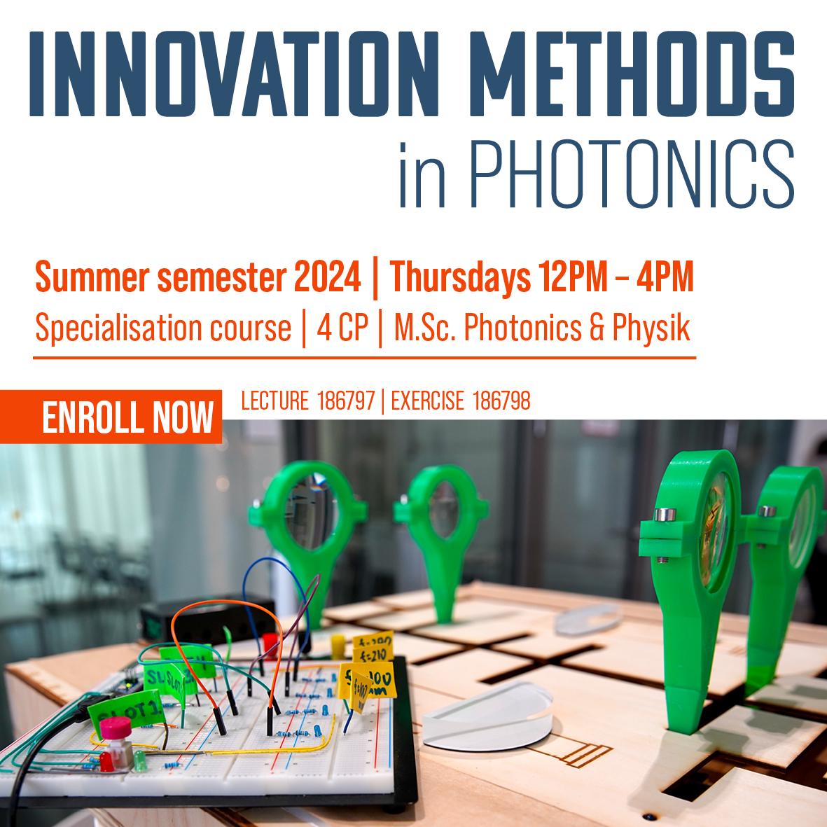 LICHTWERKSTATT JENA (@lichtwerkstattj) on Twitter photo #event | Exciting news for photonics & physics master's students <a href="/UniJena/">Universitรคt Jena</a>!
#Theory ๐ง meets #Makerspace ๐ ๏ธ again!
Join us for the course "Innovation Methods in Photonics" (4 CP) & gain hands-on experience in #innovation, #projectmanagement, #entrepreneurship, & #photonics. #event | Exciting news for photonics & physics master's students <a href="/UniJena/">Universitรคt Jena</a>!
#Theory ๐ง meets #Makerspace ๐ ๏ธ again!
Join us for the course "Innovation Methods in Photonics" (4 CP) & gain hands-on experience in #innovation, #projectmanagement, #entrepreneurship, & #photonics.