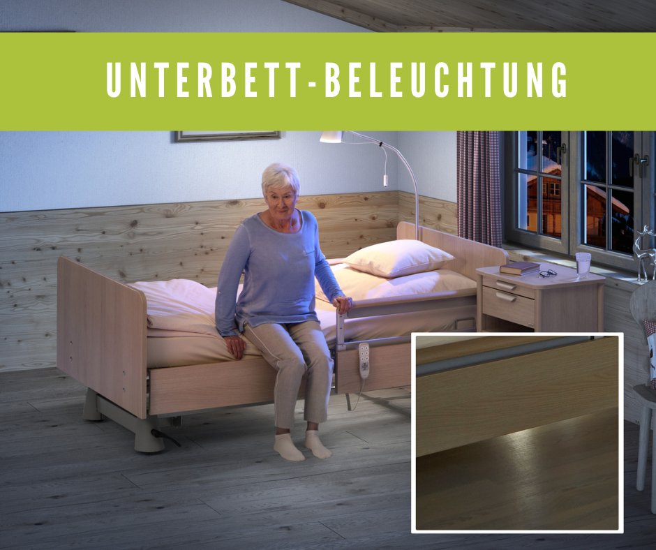 Unser SafeSense® Bed-Exit-Assistenzsystem von wissner-bosserhoff steht für nachhaltige Sicherheit. Es bietet älteren Menschen während nächtlicher Toilettengänge eine zuverlässige Wegweisung durch eine intelligente Nachtlicht-Automatik.