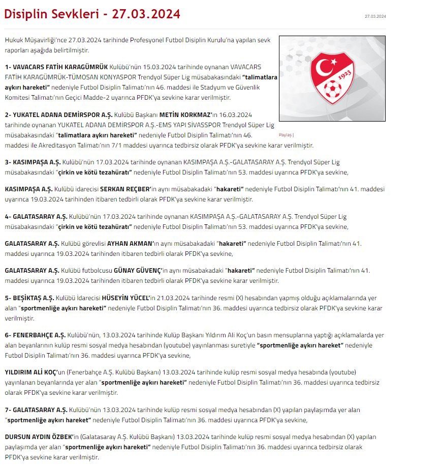 Eee @TFF_Org biz madalya falan vermenizi bekliyorduk Şampiyonluğu verince ödülünüz tamamlanmış olur Kurulu lig dizayn edilmiş bir oyun yazıklar olsun mide bulandırıyoraunuz artık defolun o kirli ellerinizi çekin Türk futbolunun üstünden #Tffİstifa #Hissiyatimsi #CezalarNeredeTff